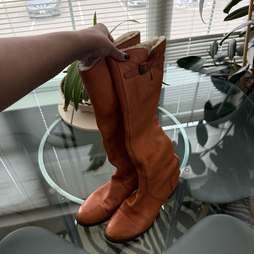 Tan Leather Riding Boots - Picture 5 of 11